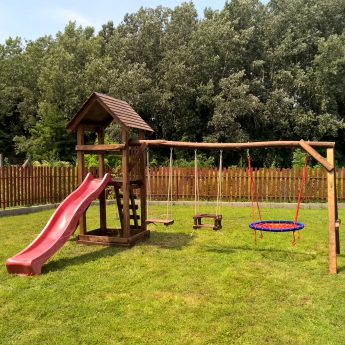 KIS TORONY FA TETŐVEL HOSSZÚ RÚDDAL FÉSZEKHINTÁVAL