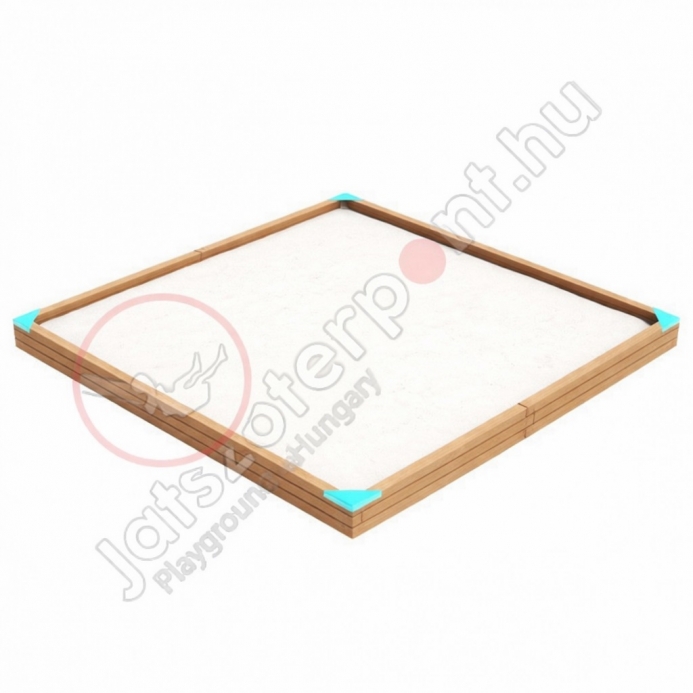 Négyzetes homokozó 4 x 4 m