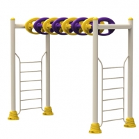 Fém lajhármászó műanyag kapaszkodókkal