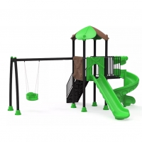 Hintás vár spirál csúszdával