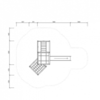 Tripla mászó kockák csúszdával