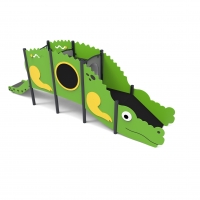 Krokodil csúszda alagúttal kicsiknek
