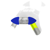 INOX dupla torony fix híddal